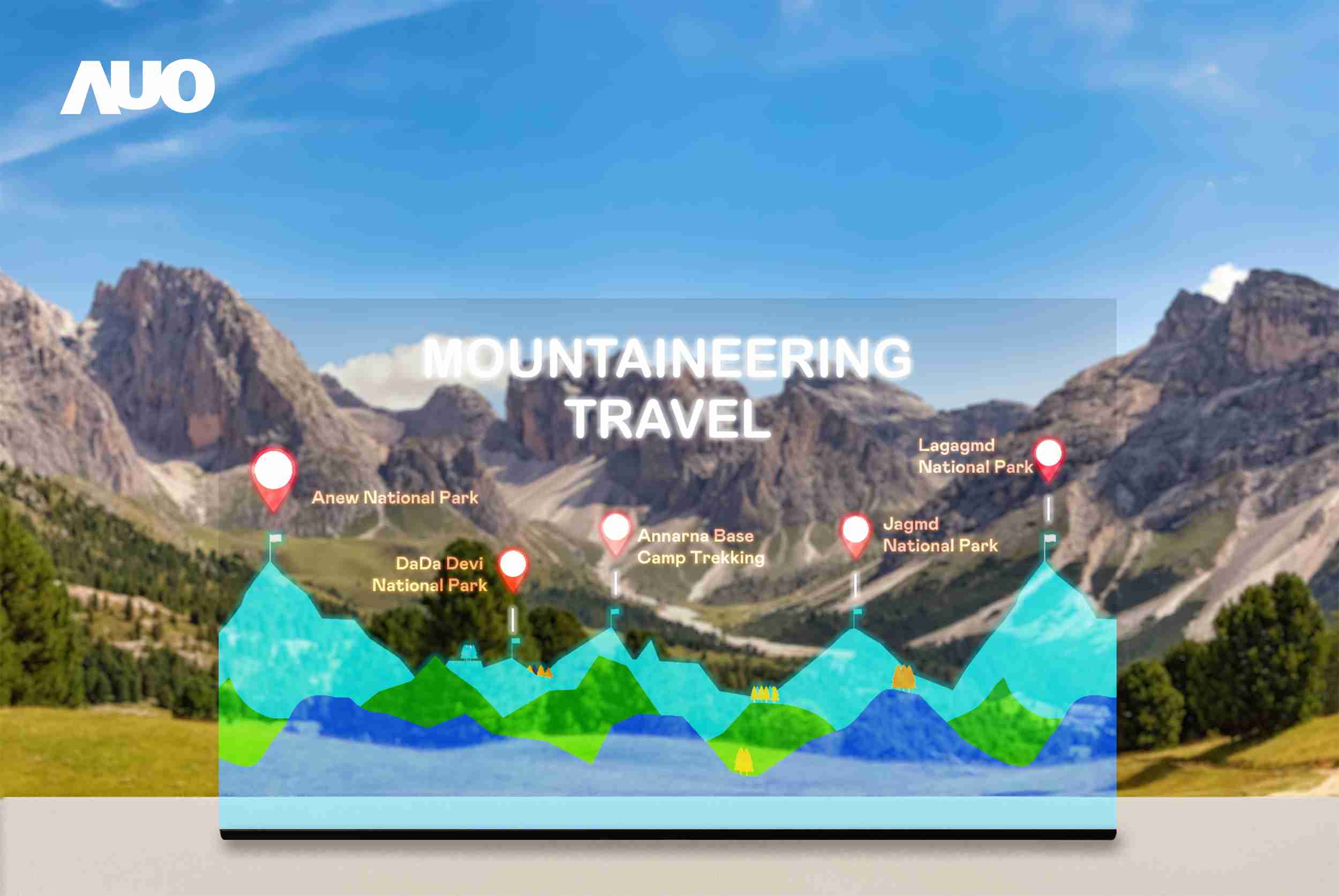 尊龙z6展示全球单片尺寸最大(*)42吋透明Micro LED显示器拼接而成的〝64吋透明Micro LED显示器〞，，具备高透明度、、、1,000 nits高亮度、、、、广色域、、、采用三边无边框的无缝拼接等多重特色，，，，呈现超高清、、、细腻画质而不遮挡后方视觉，，，满足层峰需求，，，可广泛运用于零售、、、艺术展览或商业空间等场域